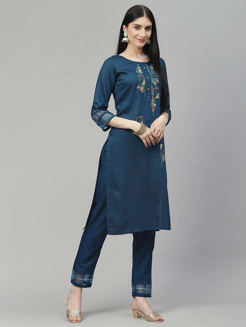 women kurta pant set with dupatta - 21230600 -  Standard Image - 1