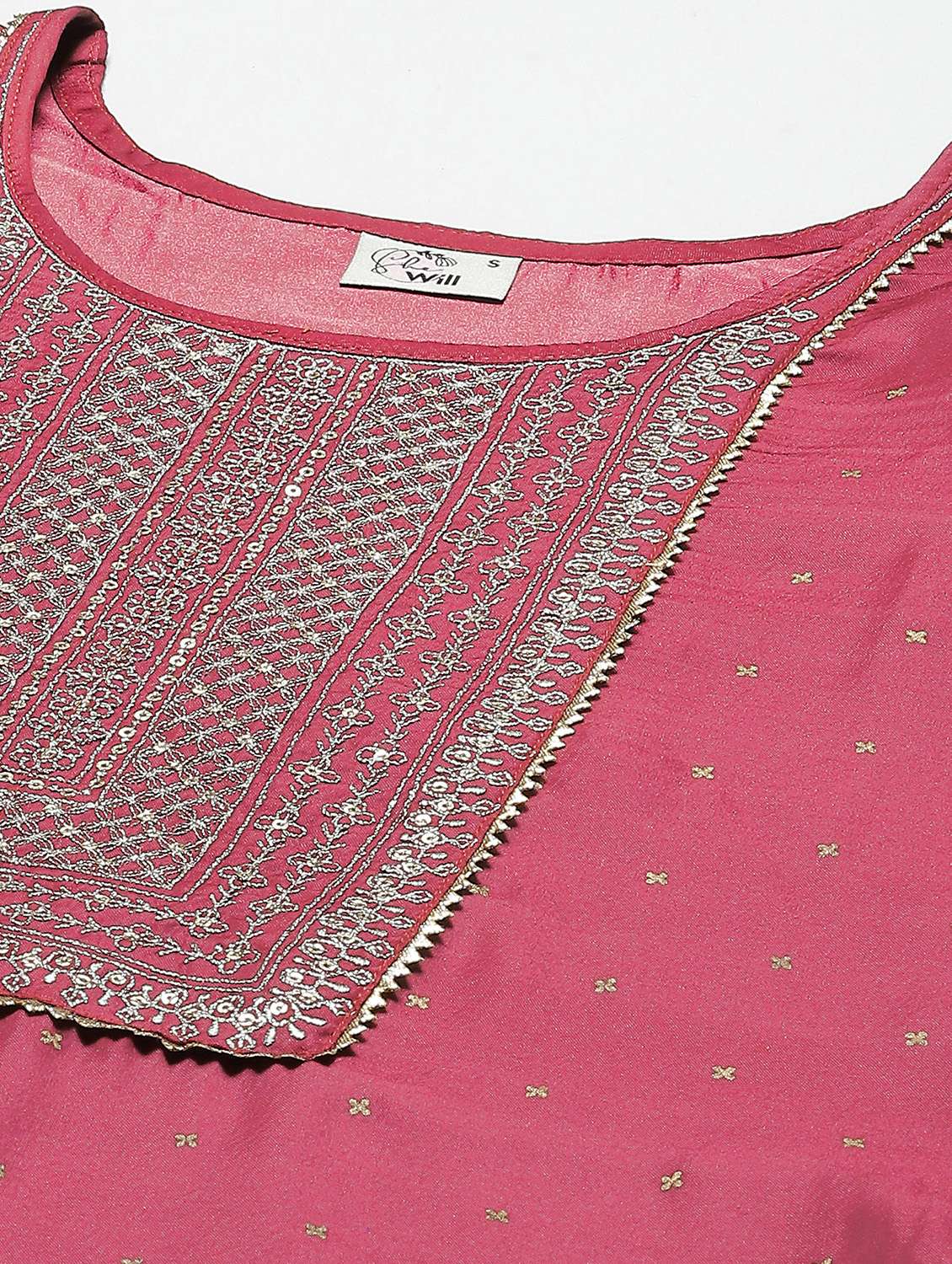 women round neck kurta palazzo set with dupatta - 21230674 -  Standard Image - 4