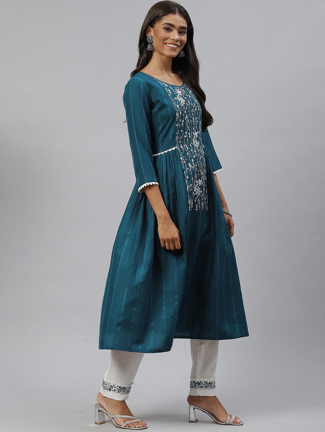 women kurta pant set with dupatta - 21230772 - Standard Image - 1