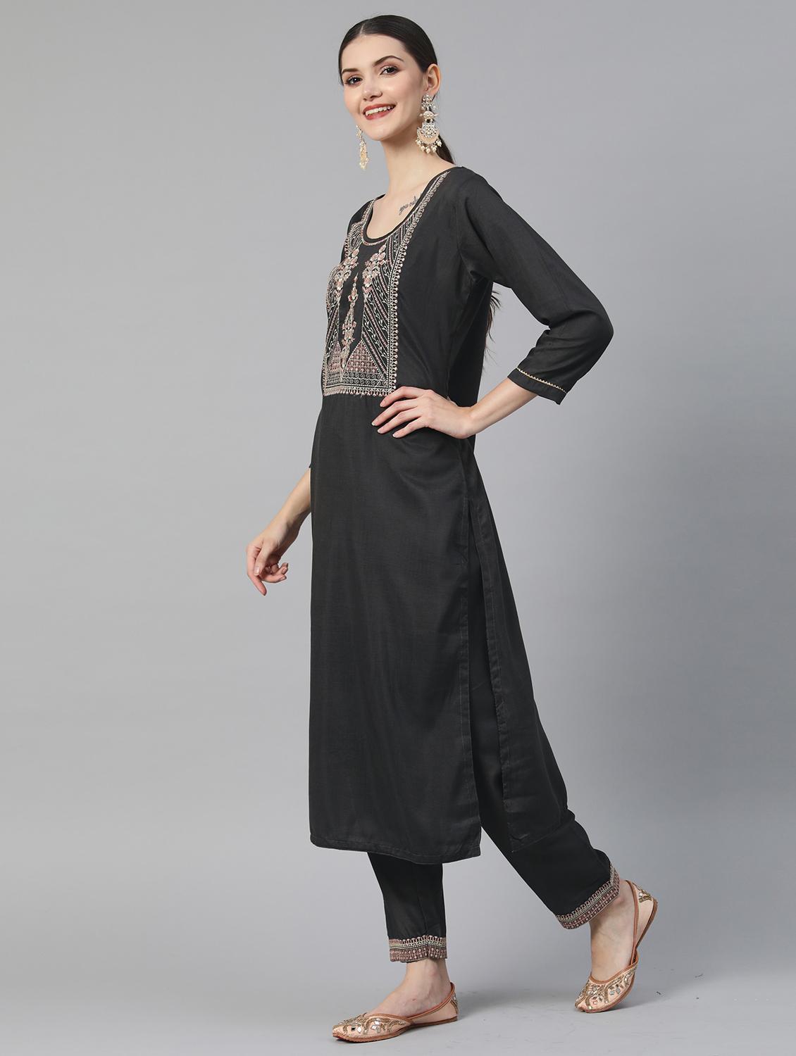 women kurta pant set with dupatta - 21230778 -  Standard Image - 1