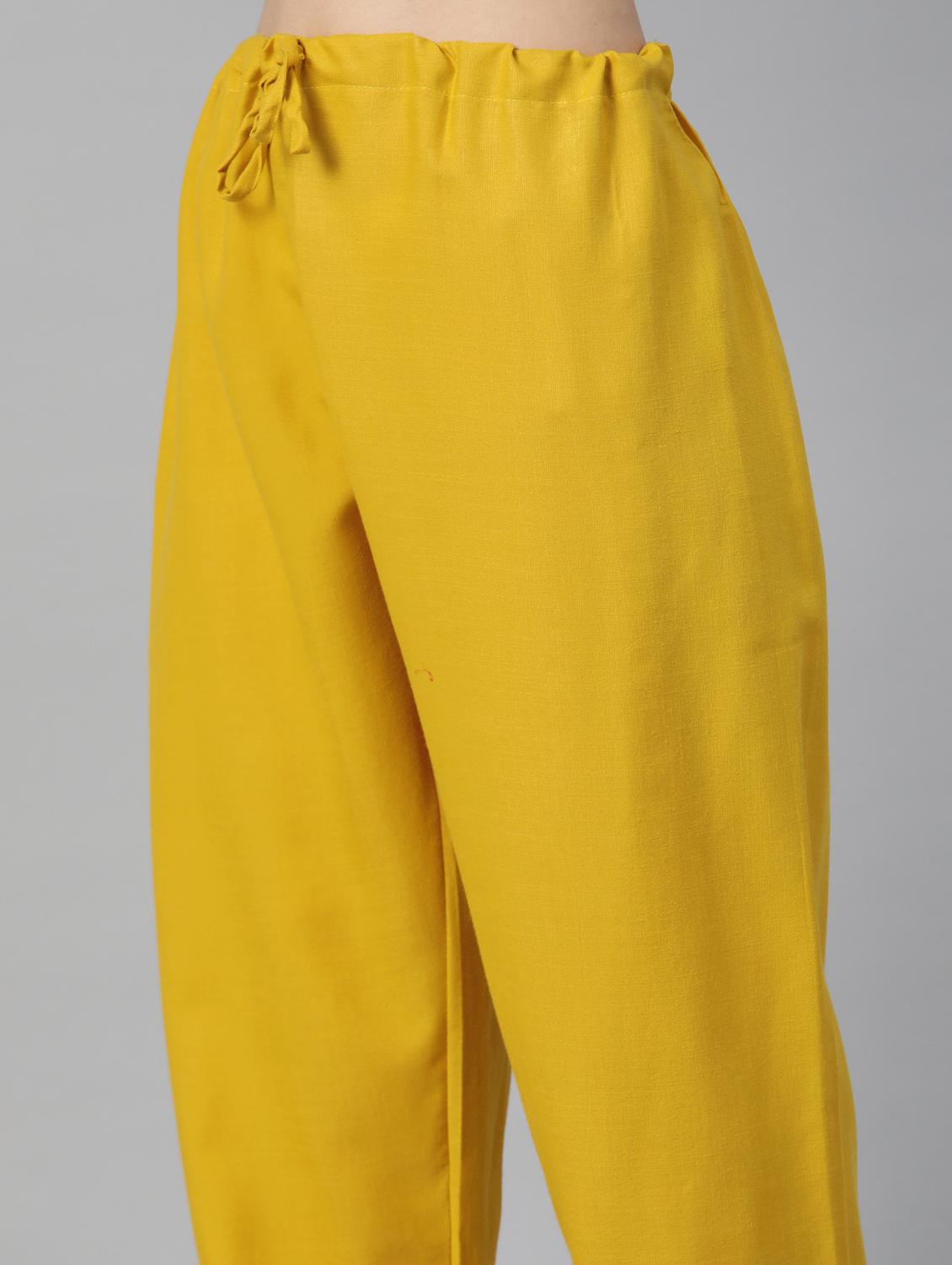 women round neck kurta pant set - 21230796 - Standard Image - 4