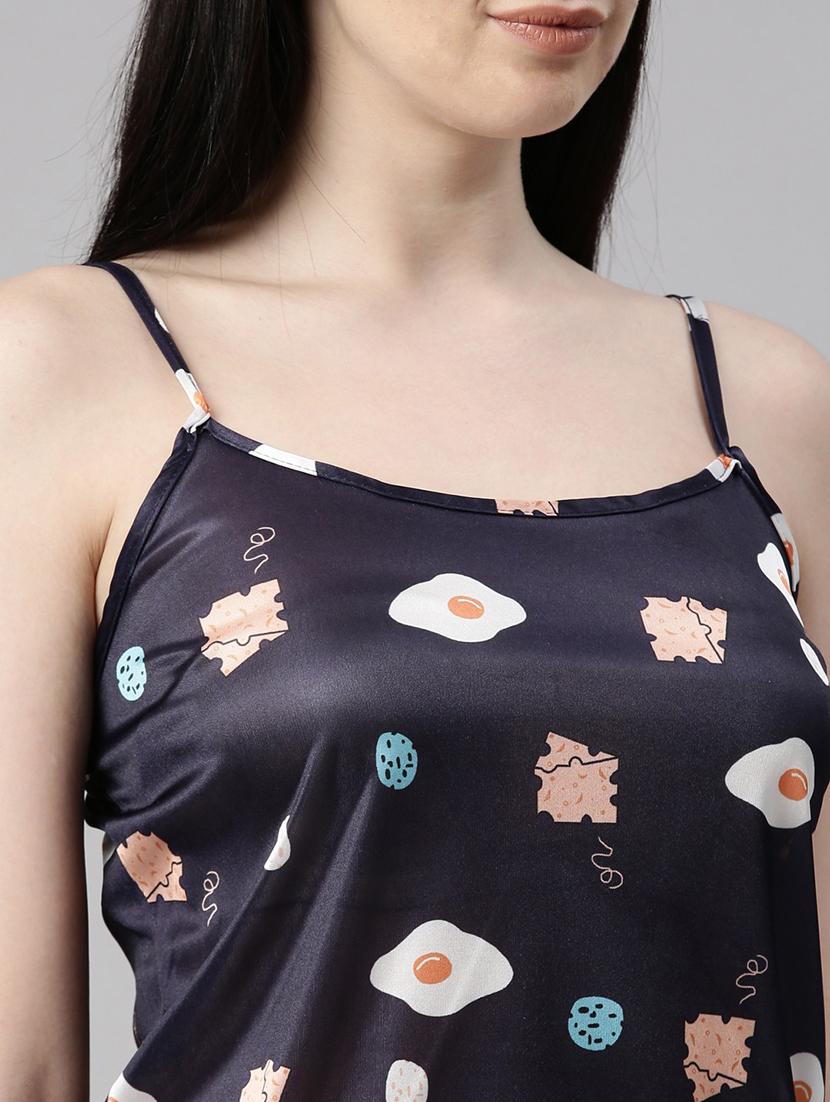women printed shorts nightwear set - 21231263 - Standard Image - 4