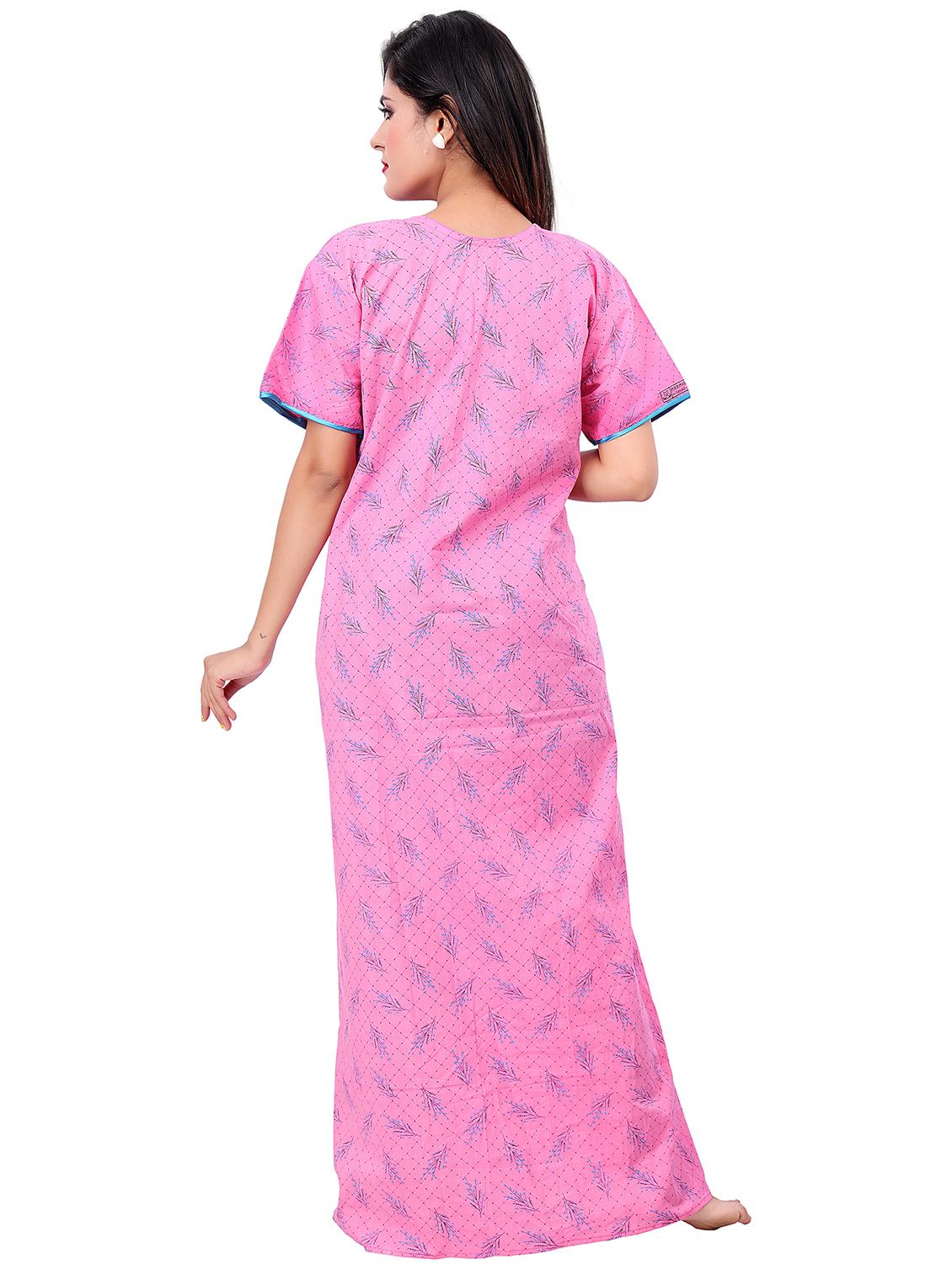 women printed cotton nighty - 21231696 - Standard Image - 4