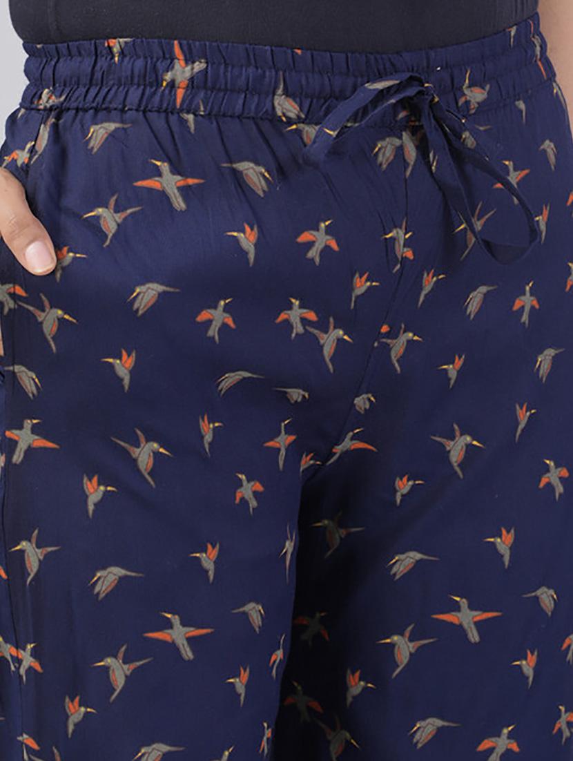 women straight fit printed palazzo - 21231960 - Standard Image - 4