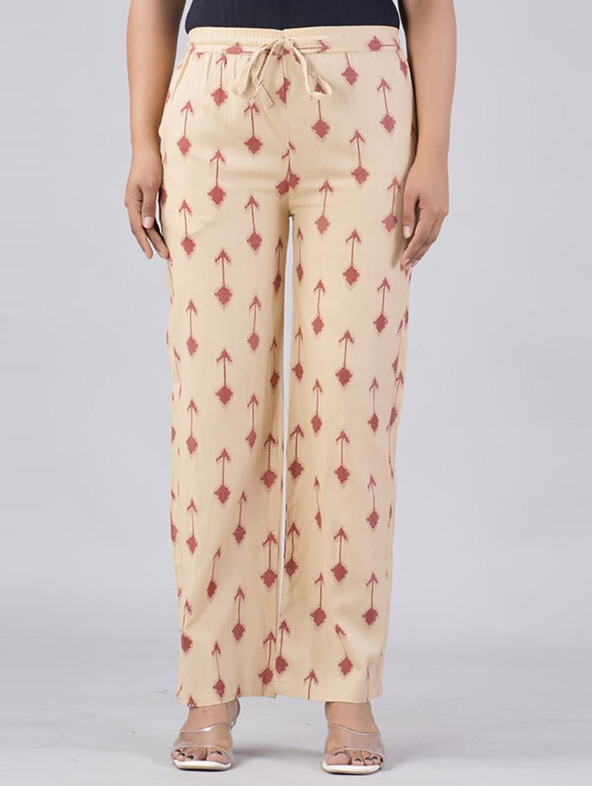 women straight fit printed palazzo - 21231962 - Zoom Image - 0