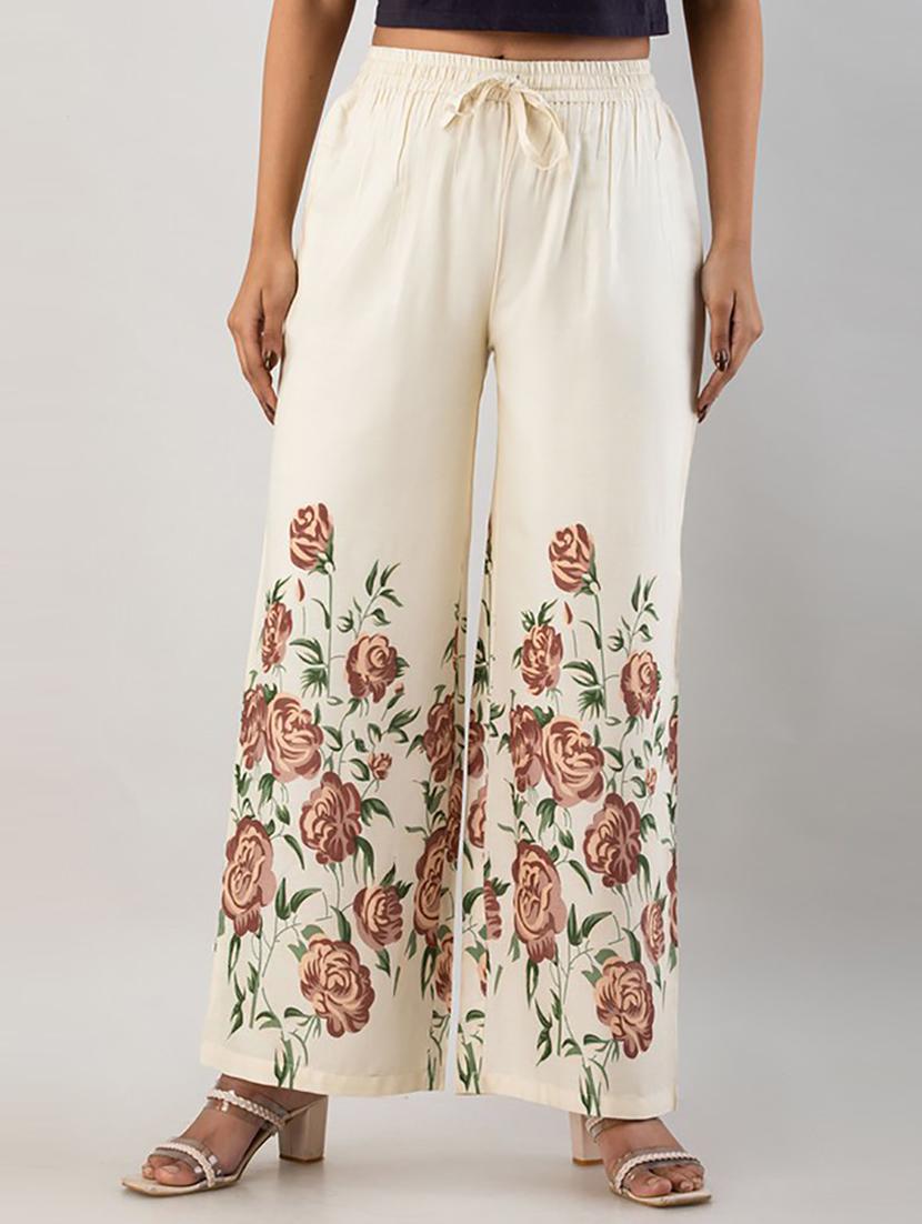 women straight fit printed palazzo - 21231968 - Zoom Image - 0