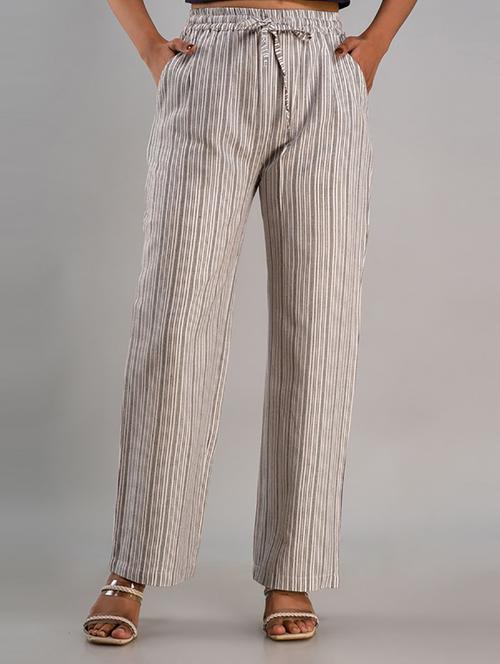 women straight fit printed palazzo - 21231975 - Standard Image - 0