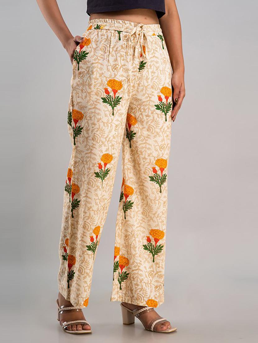 women straight fit printed palazzo - 21231982 - Standard Image - 1