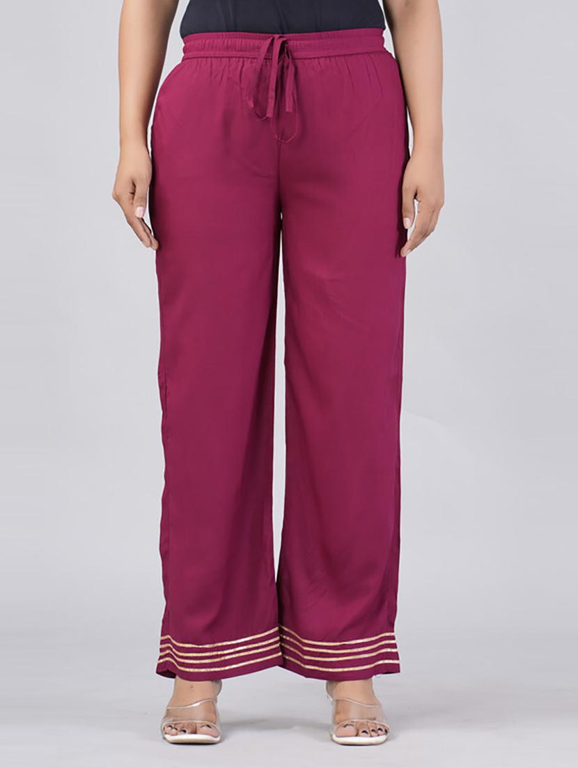 women straight fit printed palazzo - 21231989 - Zoom Image - 0