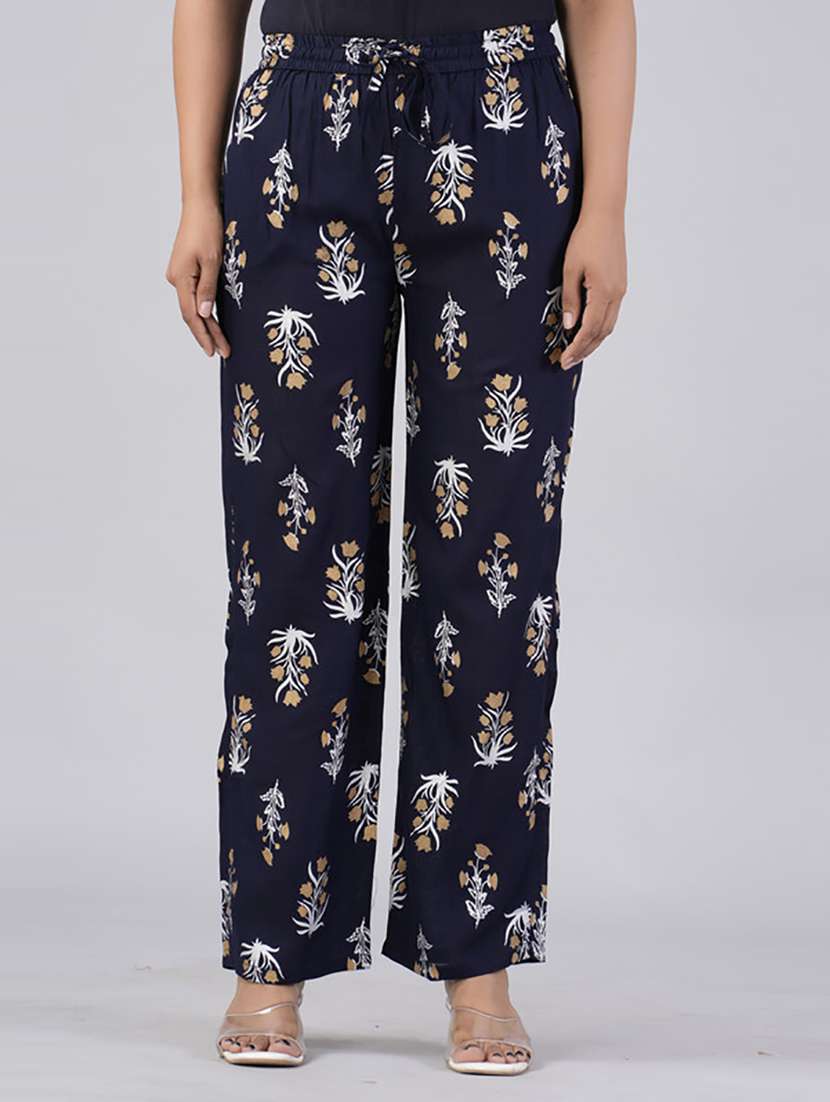 women straight fit printed palazzo - 21231991 - Zoom Image - 0
