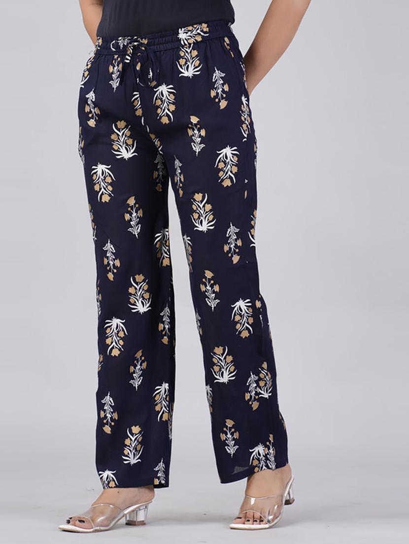 women straight fit printed palazzo - 21231991 -  Standard Image - 1