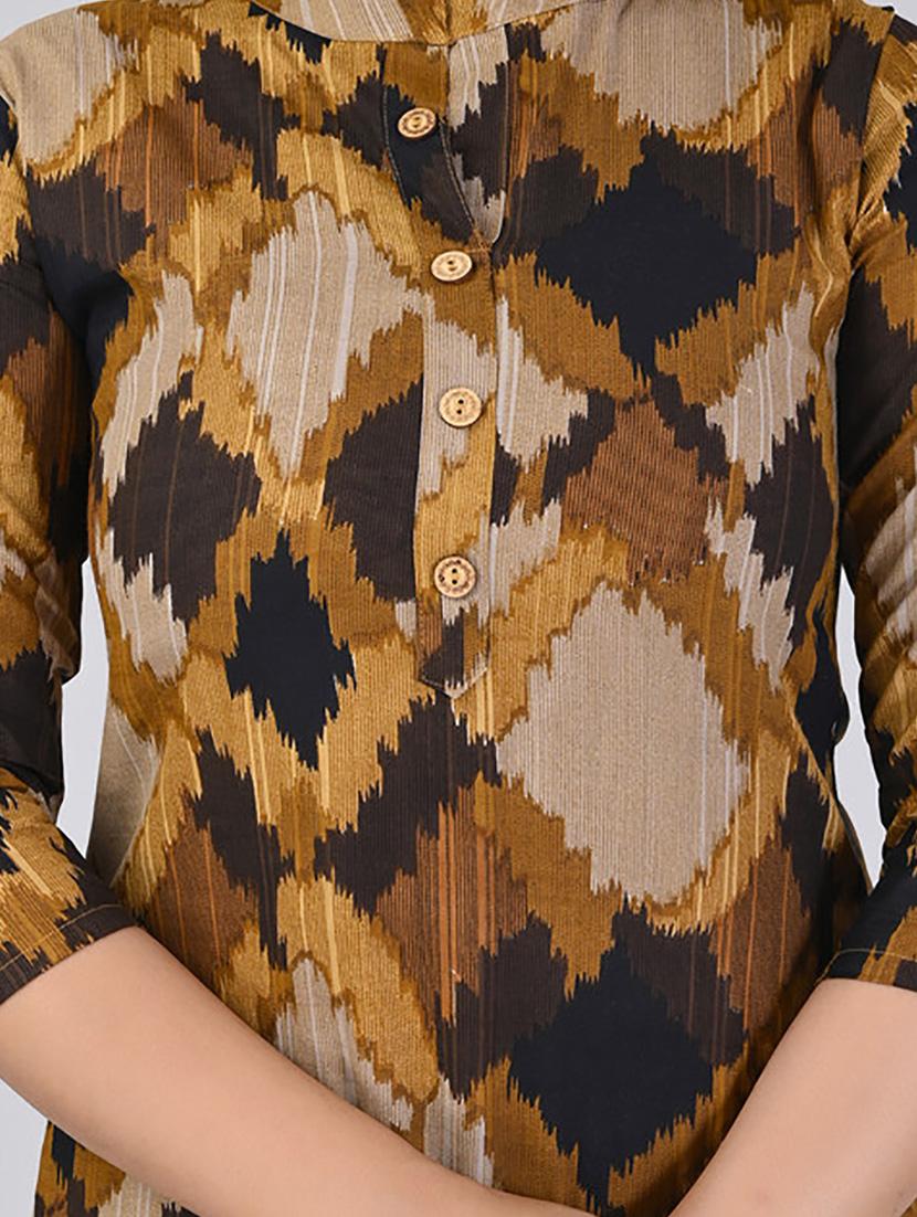 women three quarter sleeve straight kurta - 21232060 - Standard Image - 4
