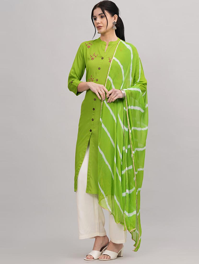 women kurta palazzo set wit dupatta - 21232123 - Standard Image - 1