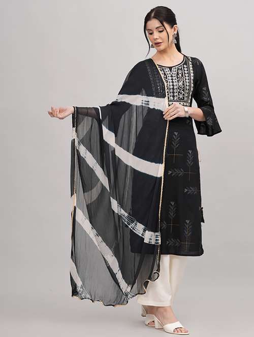 women kurta palazzo set wit dupatta - 21232135 - Standard Image - 0
