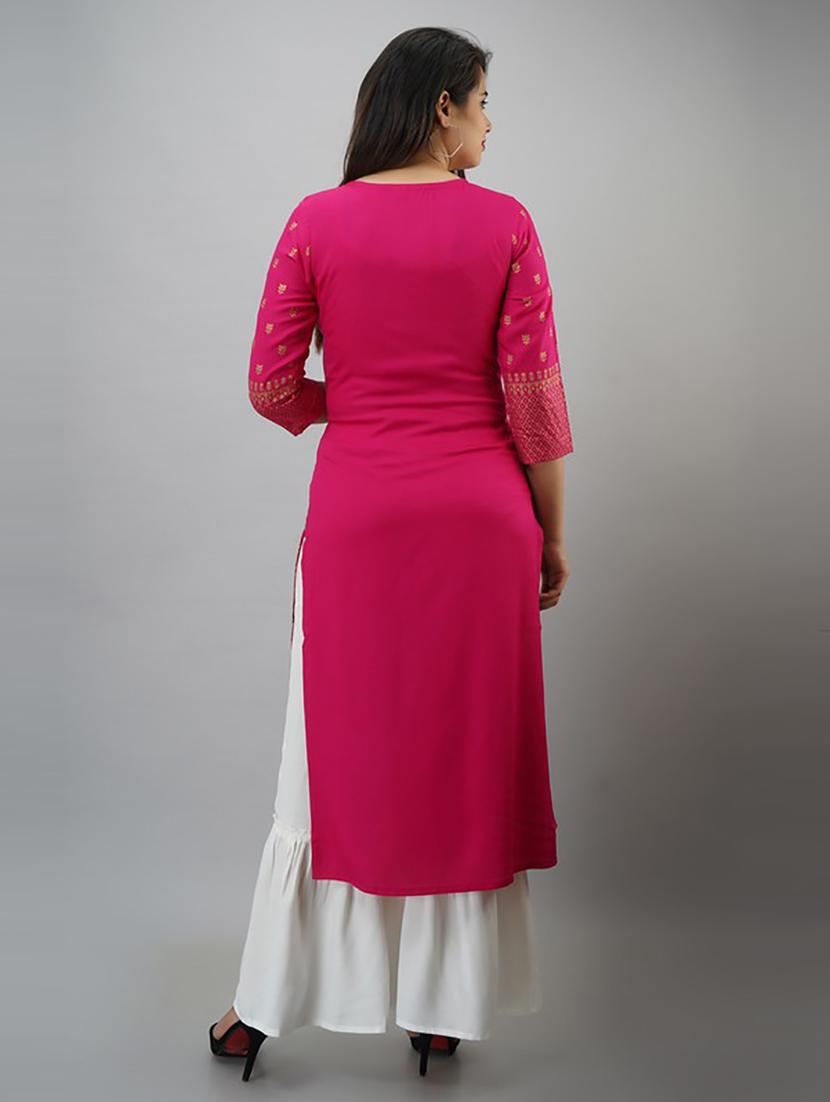 women printedkurta sharara set - 21232253 - Standard Image - 4