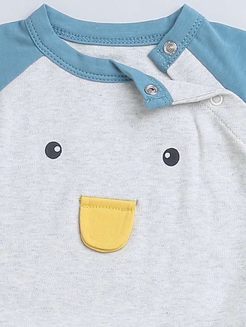 grey cotton onesie - 21232310 -  Standard Image - 4