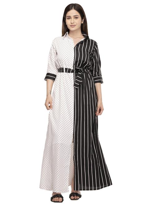 multi coloured polyester a-line dress - 21232961 -  Standard Image - 0
