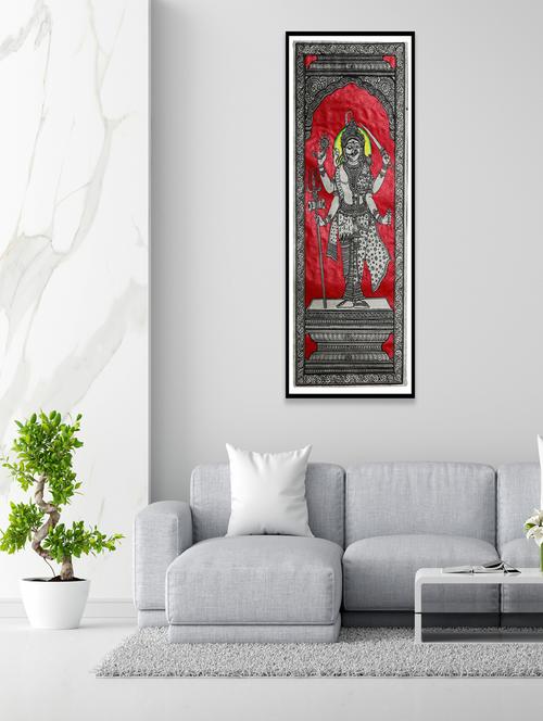 ardhnarishwer, gauri shankar unframed pattachitra wall art  - 21233154 -  Standard Image - 0