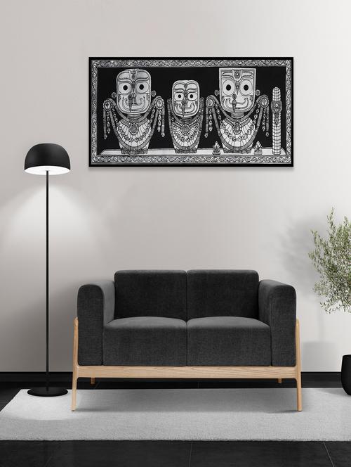 palak saxena handmade jagannath balabhadra subhadra pattachitra wall art - 21233158 - Standard Image - 0