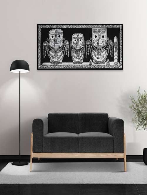 palak saxena handmade jagannath balabhadra subhadra pattachitra wall art 