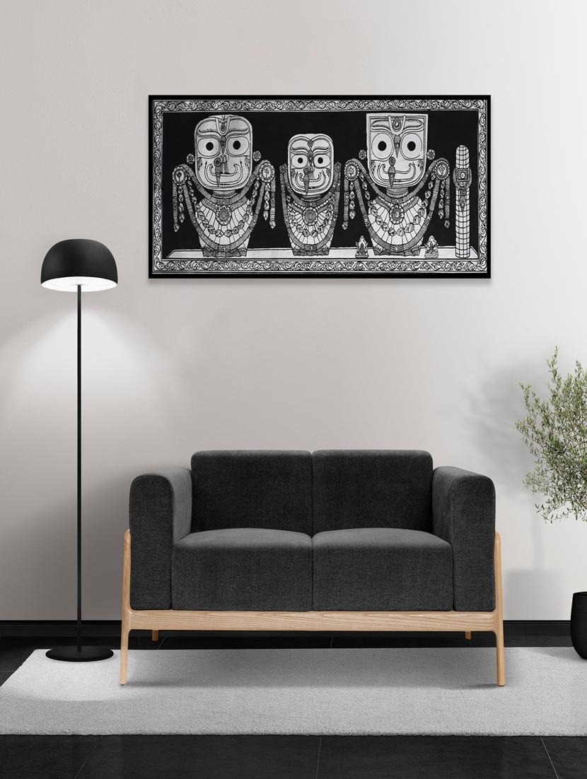 palak saxena handmade jagannath balabhadra subhadra pattachitra wall art - 21233158 - Zoom Image - 0