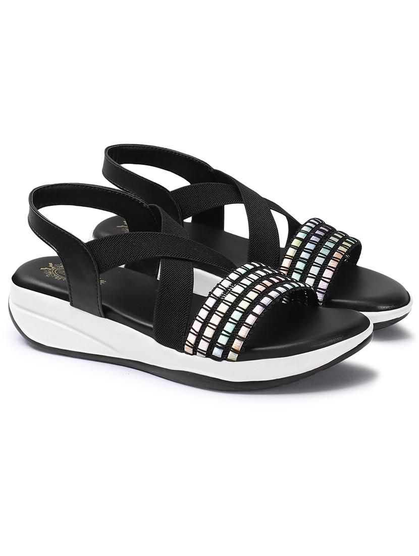black slip on wedge - 21233171 -  Standard Image - 1