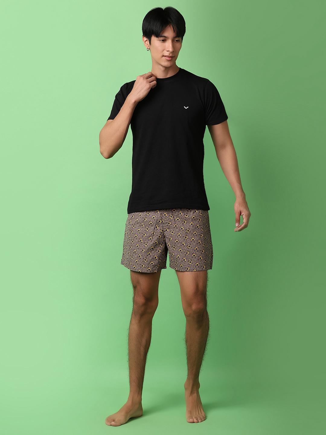 grey cotton woven boxer - 21233255 - Standard Image - 4