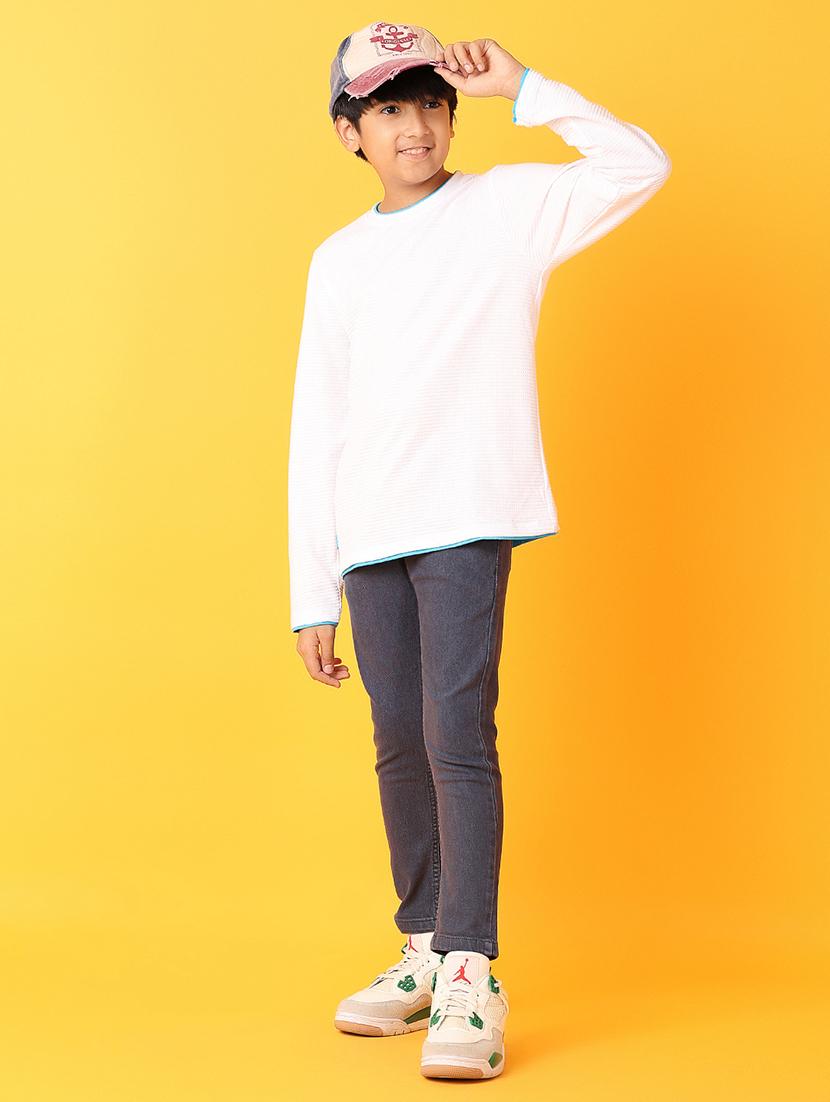 kids grey plain jean - 21233283 - Standard Image - 4