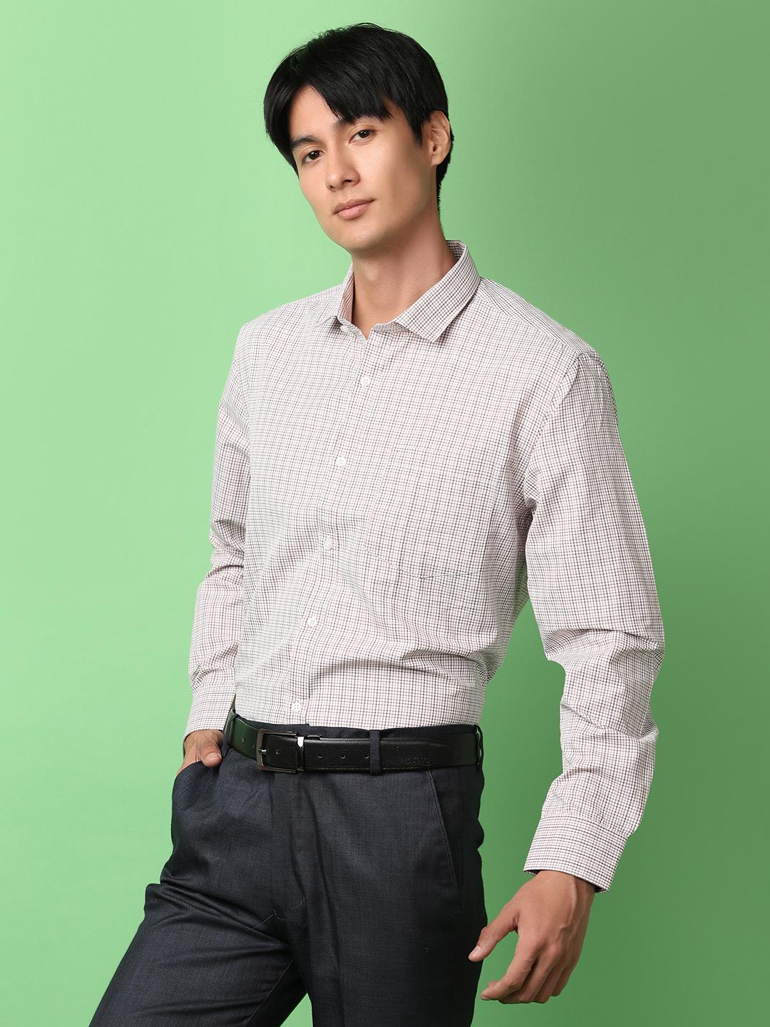 orange poly cotton formal shirt - 21233301 - Standard Image - 6