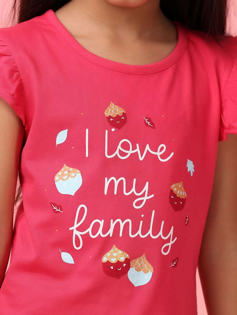 girls printed cotton twin set - 21233317 -  Standard Image - 6