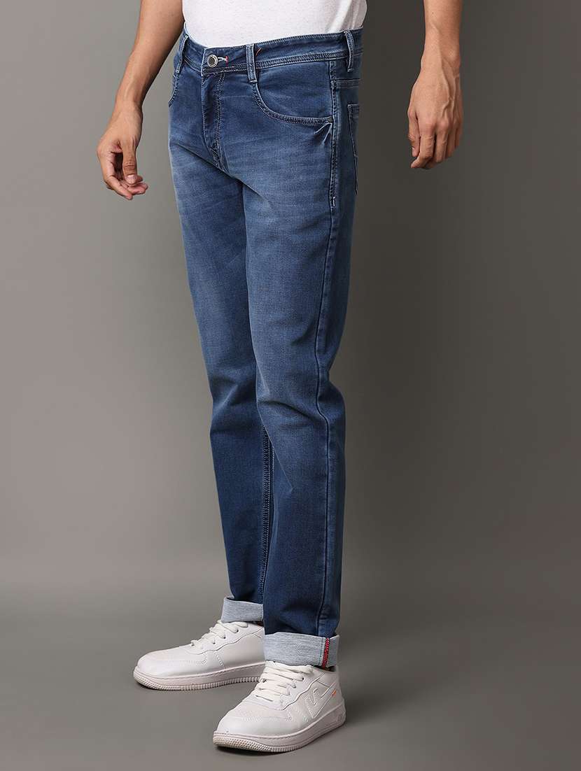 men mid rise denim jeans - 21233322 -  Standard Image - 1