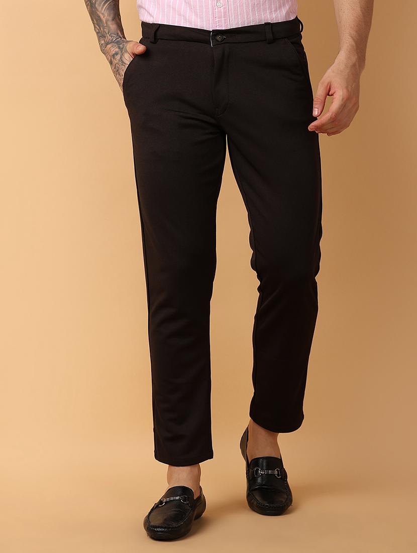men mid rise chinos casual trousers