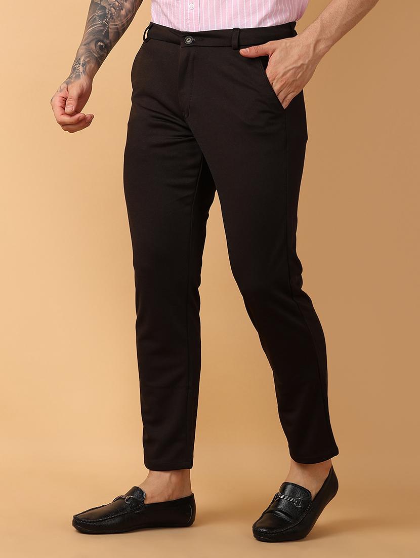 men mid rise chinos casual trousers - 21233357 - Standard Image - 1