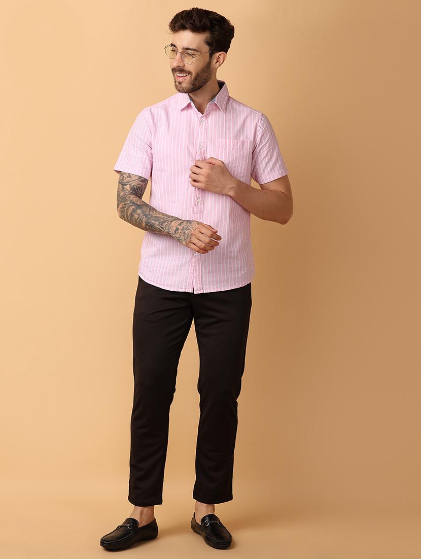 men mid rise chinos casual trousers - 21233357 - Standard Image - 4