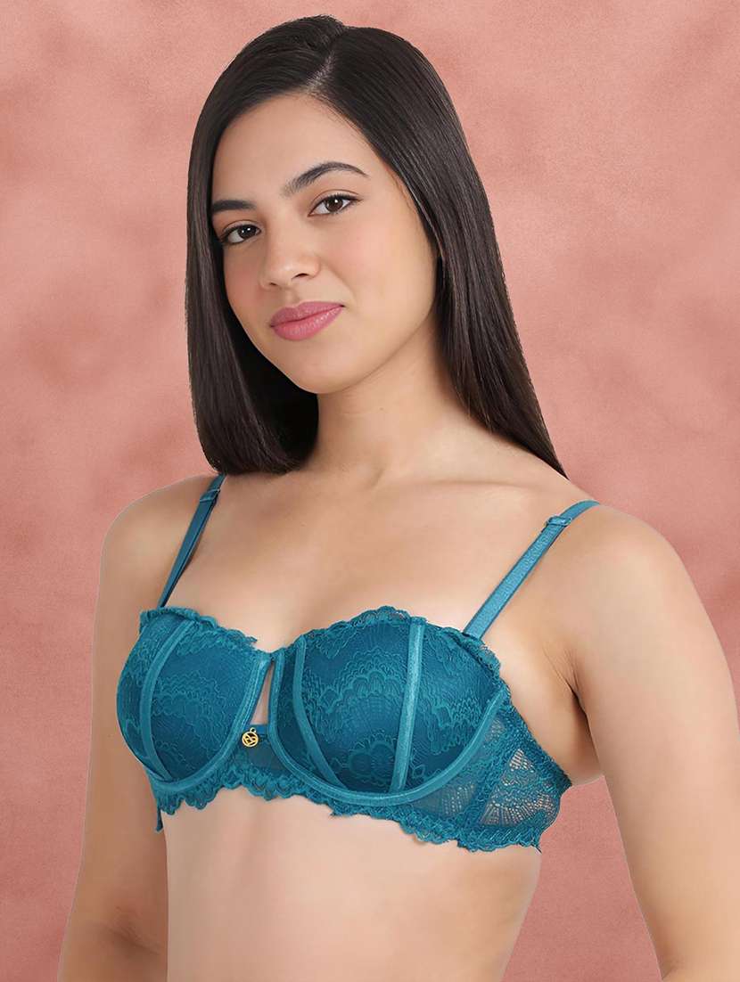 pack of 2 multi colored nylon balconette bra - 21234153 - Standard Image - 1