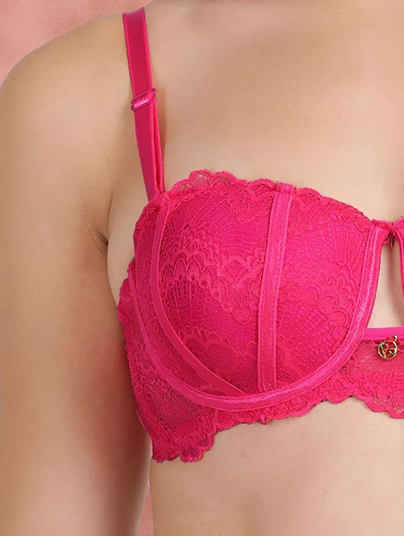 pack of 2 multi colored nylon balconette bra - 21234153 - Standard Image - 4