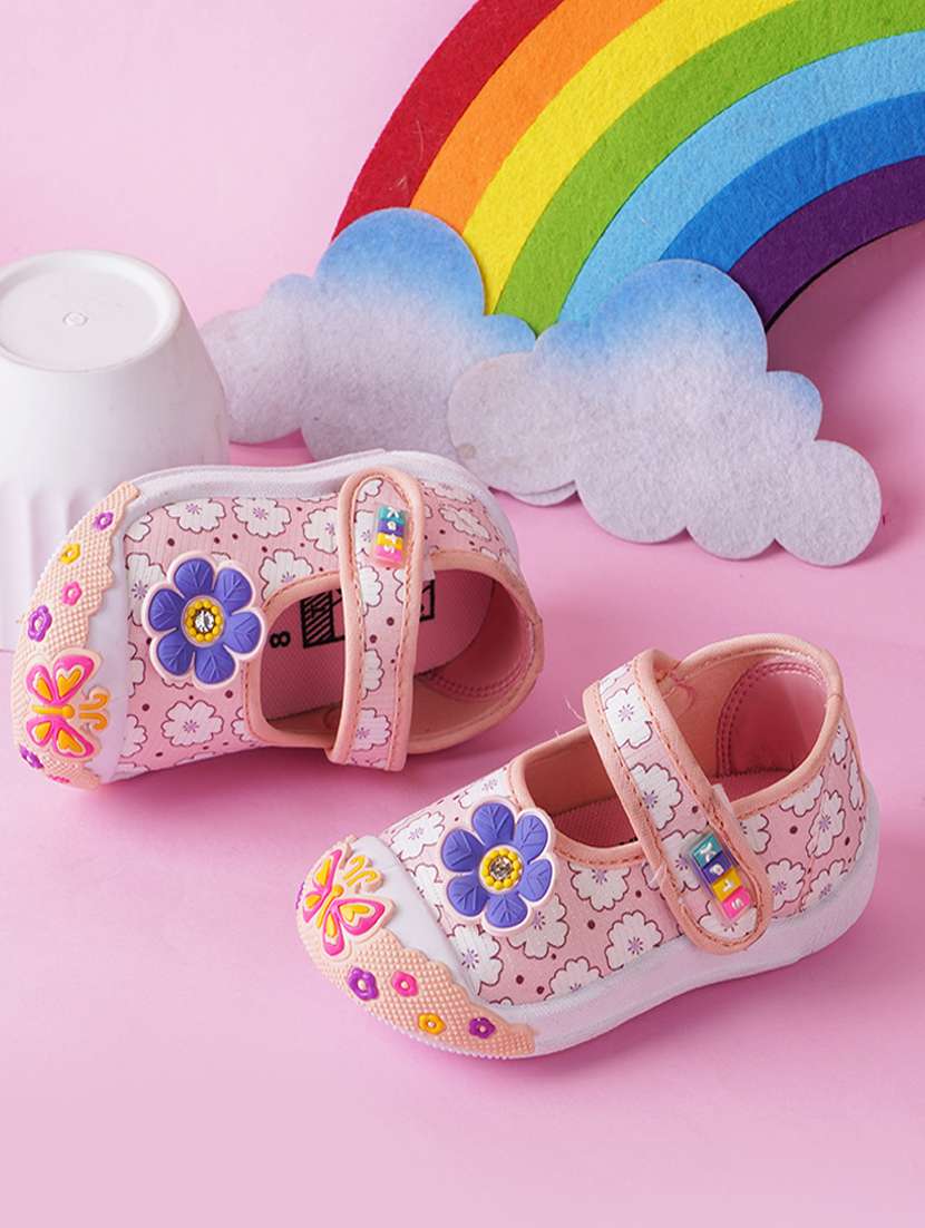 pink synthetic sneaker