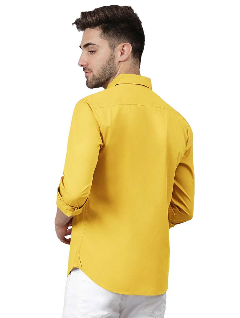 men solid cotton casual shirt - 21235794 -  Standard Image - 1