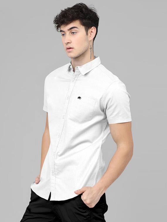 men solid cotton casual shirt - 21235799 -  Standard Image - 1