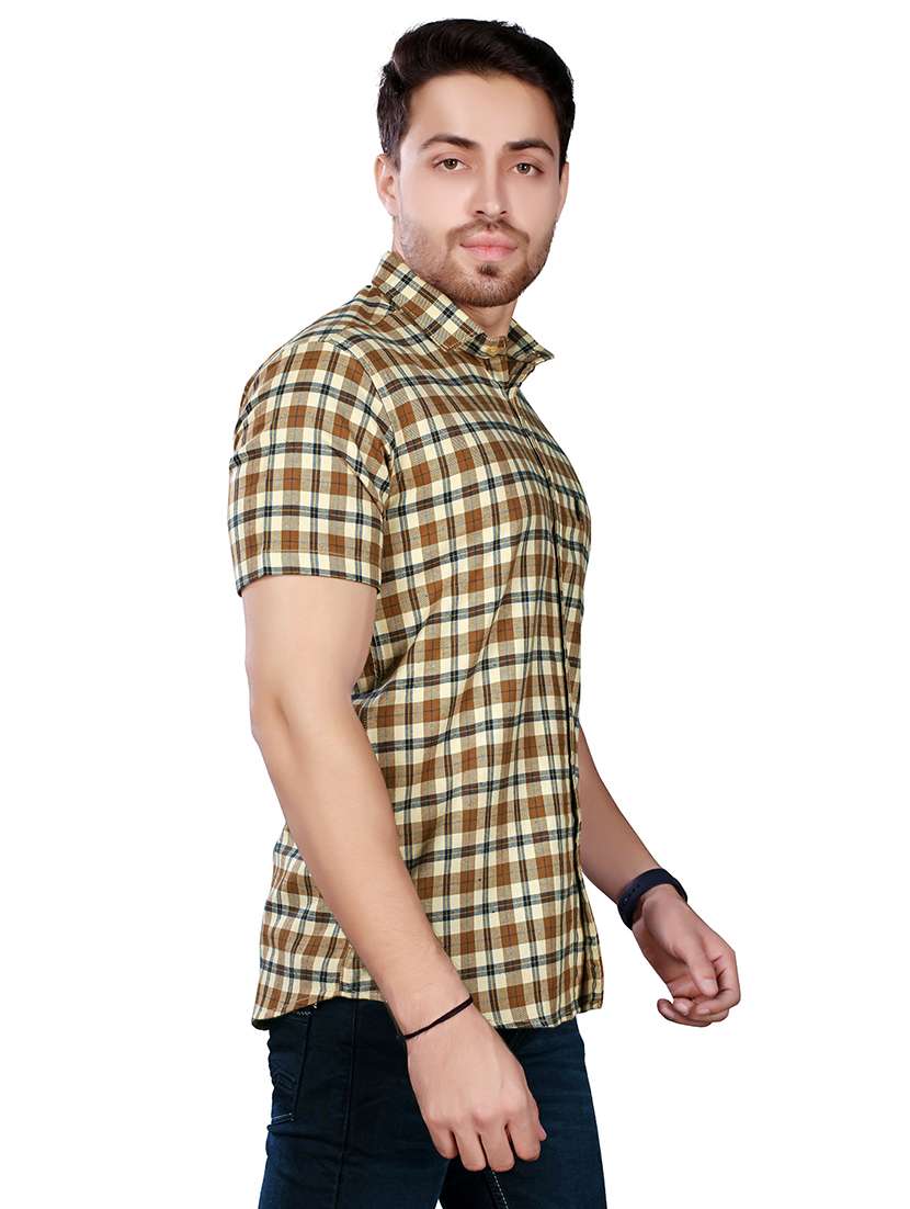 men checkered cotton casual shirt - 21235821 -  Standard Image - 1