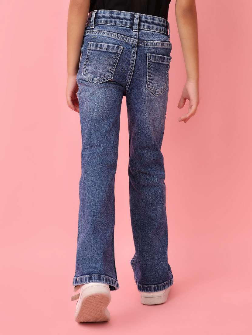 girls mid rise denim jeans - 21236110 -  Standard Image - 1