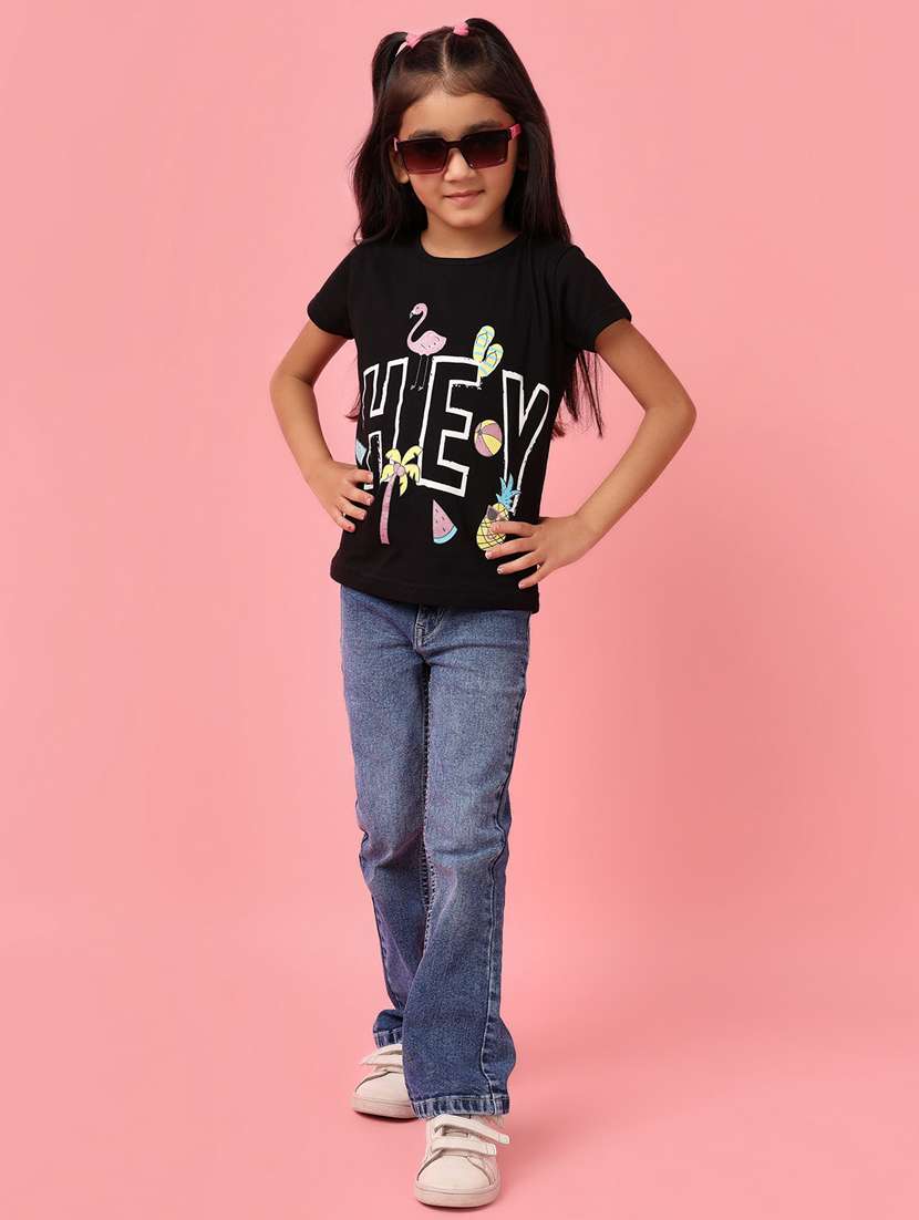 girls mid rise denim jeans - 21236110 -  Standard Image - 4