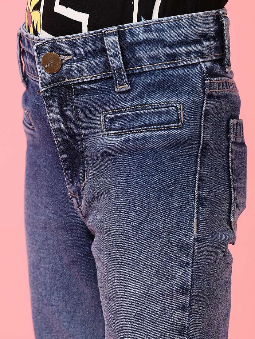 girls mid rise denim jeans - 21236110 -  Standard Image - 6