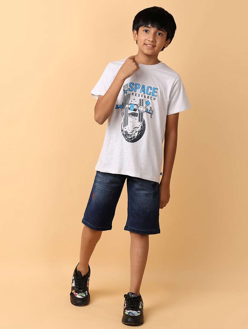 boys mid rise denim three-fourth  - 21236114 -  Standard Image - 4