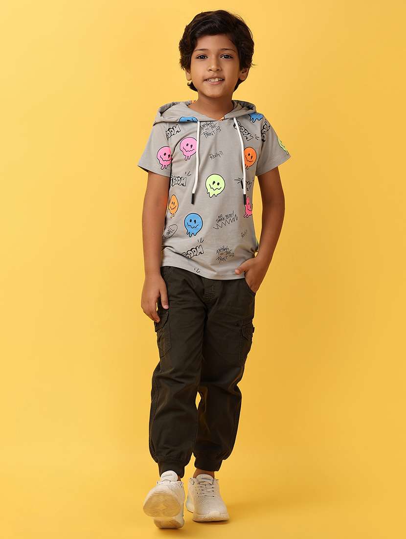 boys quirky printed hooded t-shirt - 21236123 -  Standard Image - 4