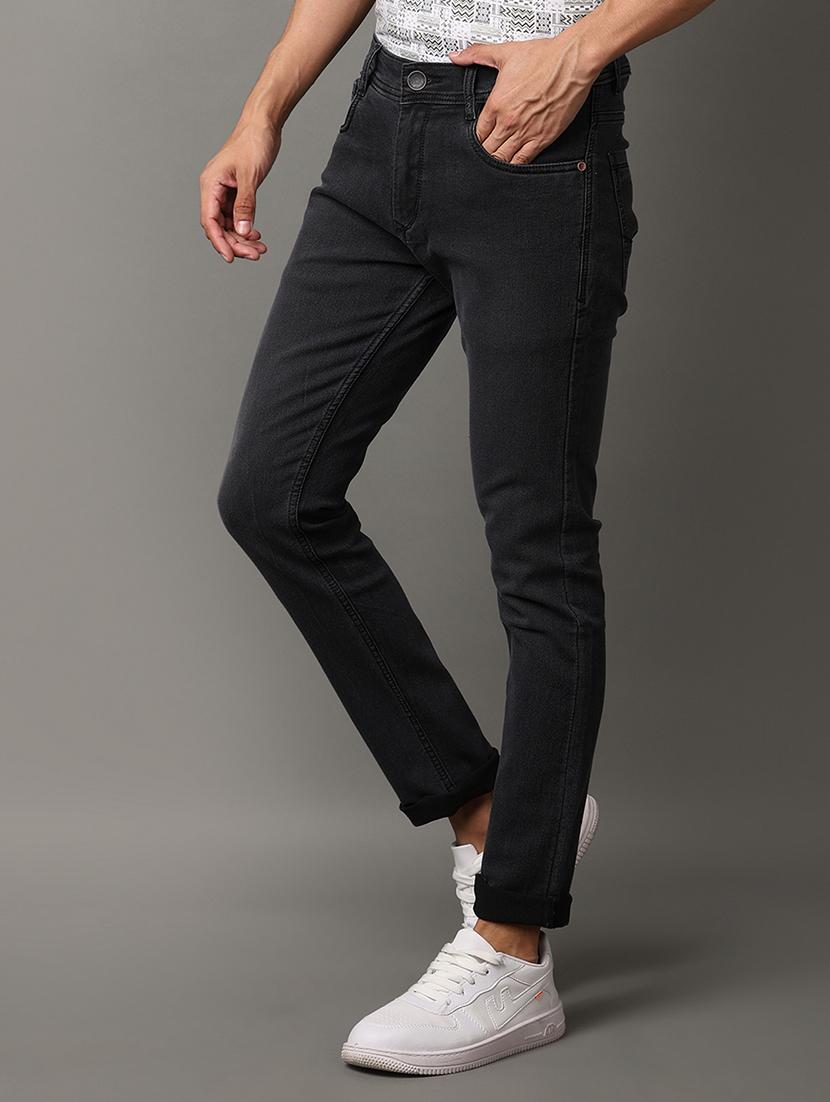 men mid rise slim fit plain jeans - 21236126 - Standard Image - 1