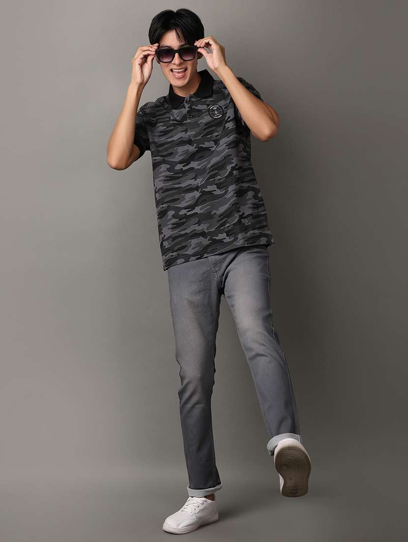 men mid rise slim fit plain jeans - 21236127 -  Standard Image - 4