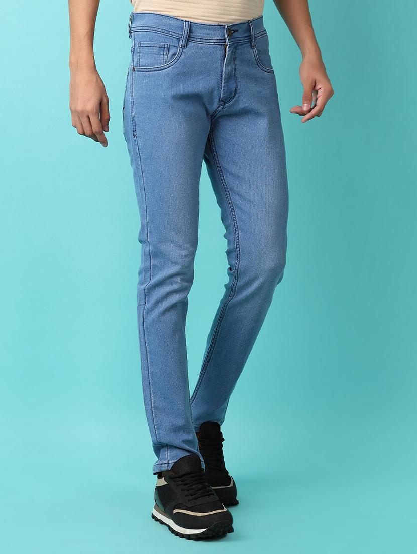 men plain mid rise full length jeans - 21236128 -  Standard Image - 1
