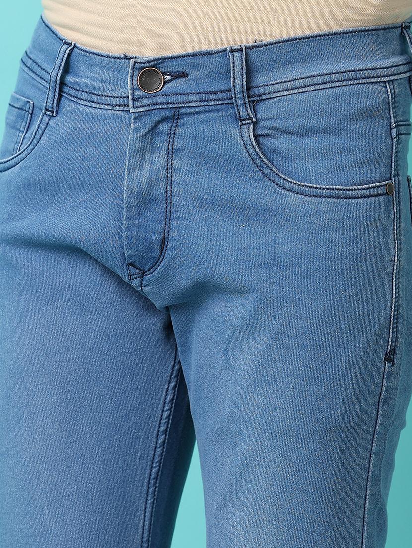 men plain mid rise full length jeans - 21236128 - Standard Image - 4