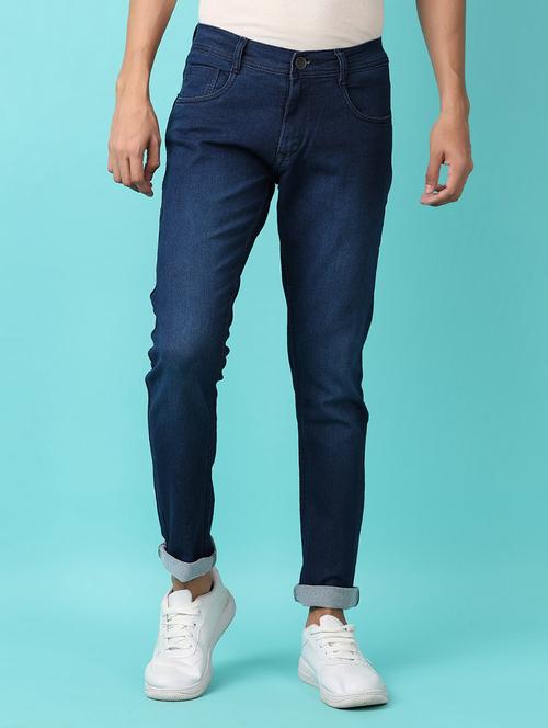 men mid rise slim fit plain jeans - 21236129 - Standard Image - 0